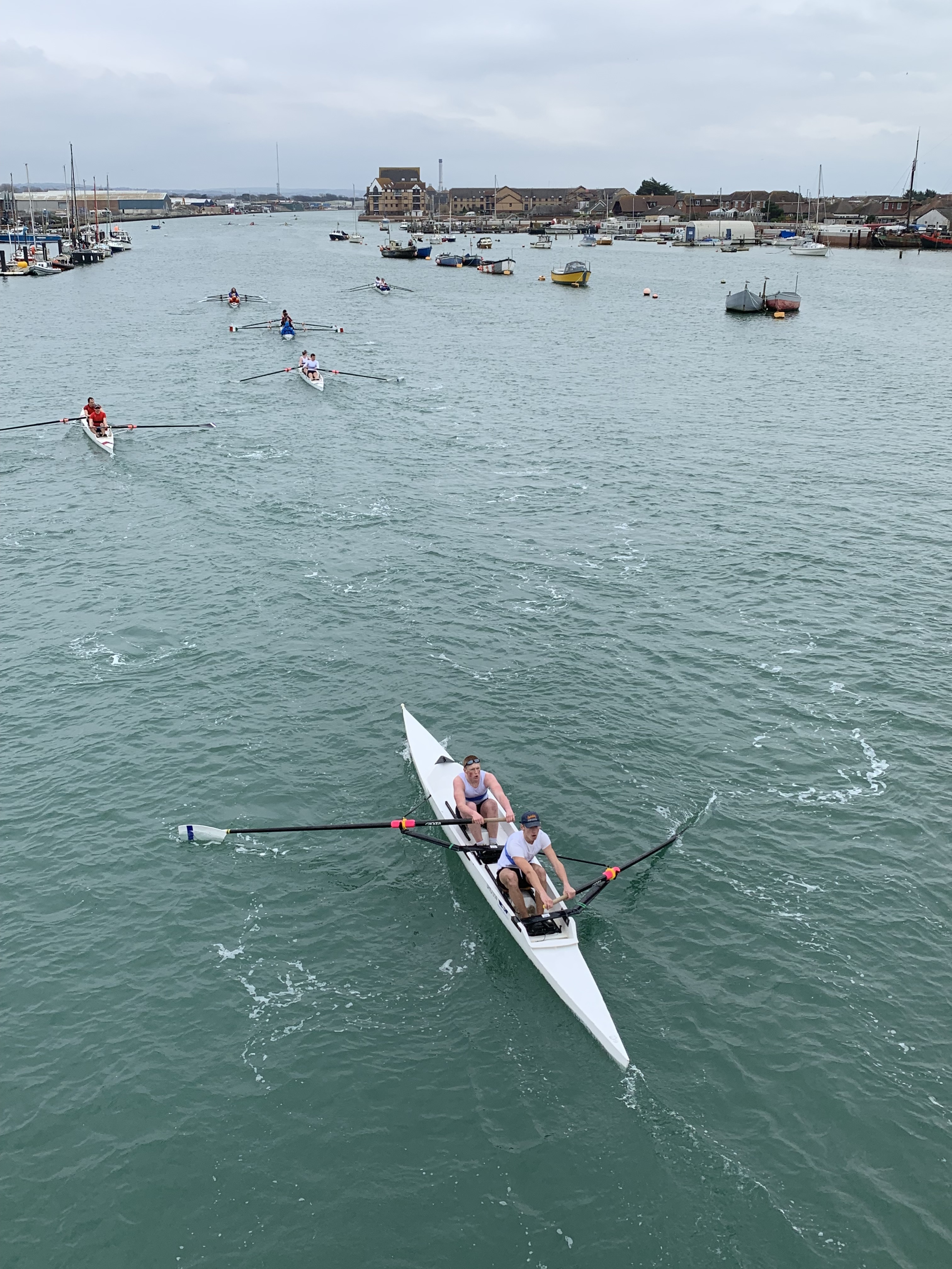 Shoreham success on home water at 2019 Head of the Adur